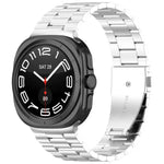 xDfind Three Beads Metal Watch Band, For Samsung Galaxy Watch Ultra 47mm, For Samsung Galaxy Watch 7 / FE / 6 / 5 / 4, For Samsung Galaxy Fit3