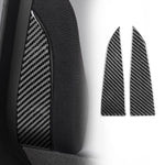 For Tesla Model 3 2023- 2pcs/Set Carbon Fiber Car Interior Door A-Pillar Decorative Sticker, Car Interior Door A-Pillar