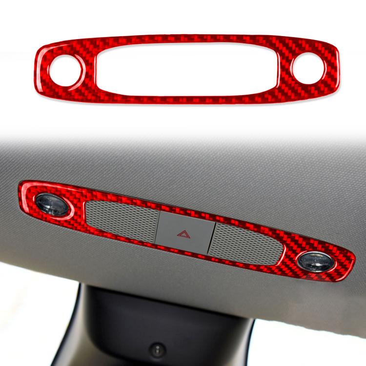 For Tesla Model 3 2017-2022 / Y 2020-2024 Carbon Fiber Car Front Reading Light Panel Decorative Sticker, For Tesla Model 3 2017-2022 / Y 2020-2024 Car Front Reading Light Panel