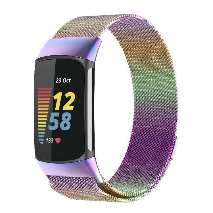 For Fitbit Charge 5 xDfind Milanese Magnetic Metal Watch Band, S, L