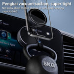 K10A Three-axis Folding Vacuum Adsorption Magnetic Car Phone Holder, K10A (White), K10A (Black), K10A (Grey)