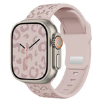 Buckle Concave Leopard Silicone Watch Band, For Apple Watch 46mm / 49mm / 45mm / 44mm, For Apple Watch 42mm / 41mm / 40mm / 38mm