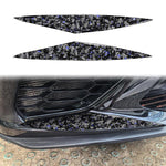 2pcs/Set Forged Gold Foil Carbon Fiber Car Front Bumper Sides Decorative Sticker for Chevrolet Corvette C8 2020-, Left and Right Driver, Front Bumper Sides