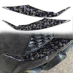 2pcs/Set Forged Gold Foil Carbon Fiber Car Rear Air Vent Decorative Sticker for Chevrolet Corvette C8 2020-, Left and Right Driver, Rear Air Vent