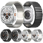 One Beads Magnetic Buckle Titanium Alloy Watch Band, For Samsung Galaxy Watch Ultra / Ultra 2025, For Samsung Galaxy Watch8 / Watch8 Classic