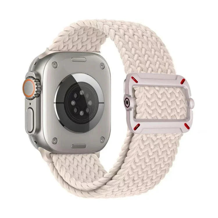 Double Loop Mechanical Buckle Nylon Braid Watch Band, For Apple Watch 42mm / 41mm / 40mm / 38mm