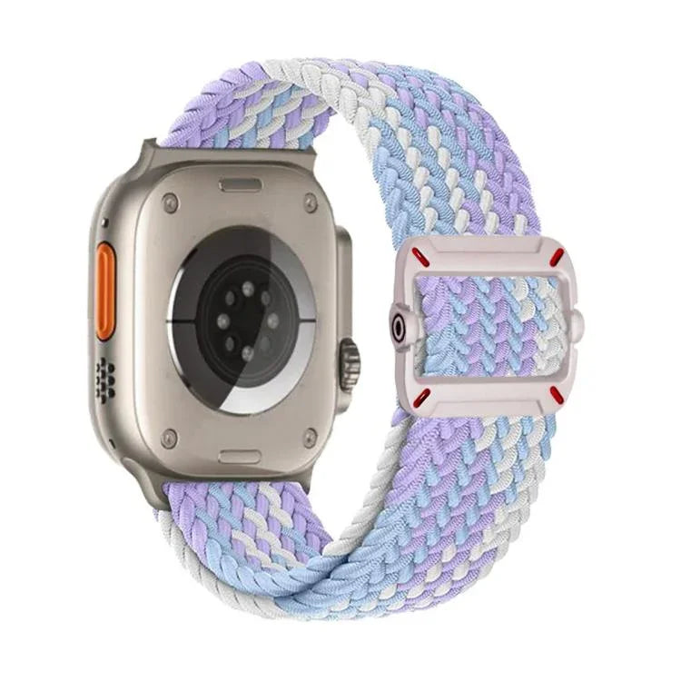 Double Loop Mechanical Buckle Nylon Braid Watch Band, For Apple Watch 42mm / 41mm / 40mm / 38mm