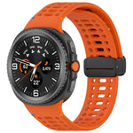 xDfind Magnetic Black Buckle Silicone Watch Band, For Samsung Galaxy Watch8 / Watch8 Classic