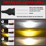 T11 2pcs/Pack 55W 3 inch High Power Dual Lens Fog Light, Low Holder for LADA Priora 2007-2013, High Holder for LADA VAZ 2170 / 2171 / 2072, Left and Right Oblique Angle for LADA 2190 / 2192