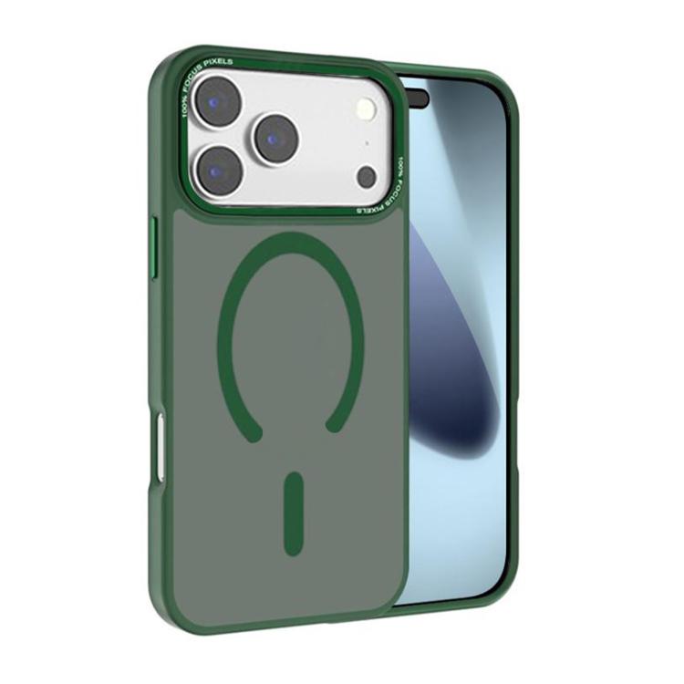 Kalebol Metal Lens Frame MagSafe Frosted PC Phone Case, For iPhone 17 Pro Max, For iPhone 17 Pro, For iPhone 17, For iPhone Air, For iPhone 16 Pro Max