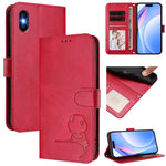 Litter Panda Embossing RFID Leather Phone Case with Lanyard, For iPhone 11 Pro Max, For iPhone 11, For iPhone 11 Pro, For iPhone X / XS, For iPhone XR, For iPhone XS Max, For iPhone 8 Plus / 7 Plus