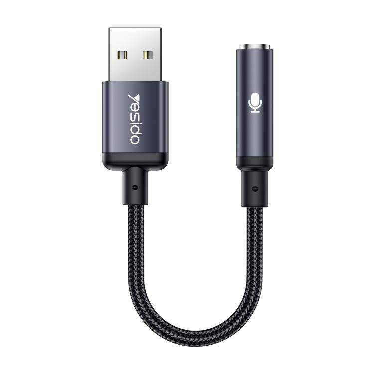 Yesido YAU46 USB to 3.5mm Aluminum Alloy Audio Adapter, YAU46