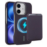 Carbon Fiber MagSafe Magnetic Card Holder Phone Case, For iPhone 17 Pro Max, For iPhone 17 Pro, For iPhone 17, For iPhone Air, For iPhone 16 Pro Max, iPhone 16 Pro, For iPhone 16 Plus, For iPhone 16, For iPhone 15 Pro Max