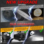 T12 2pcs/Pack 55W 3 inch High Power Dual Lens Fog Light Oblique Style for Toyota, T12 Left Driver, T12 Right Driver
