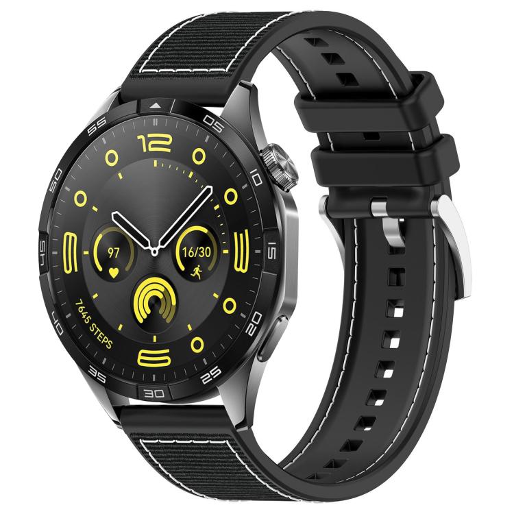 xDfind Hybrid Nylon Braid Silicone Watch Band, 22mm For Huawei Watch GT5/GT5 Pro/4/4 Pro, 20mm For Huawei Watch GT4 / GT3 / GT2