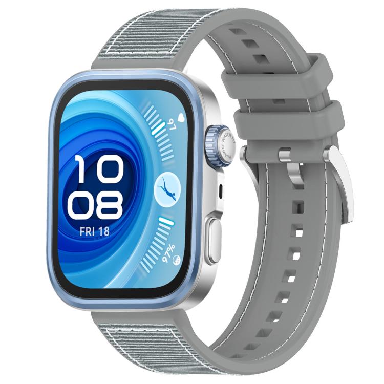 xDfind Hybrid Nylon Braid Silicone Watch Band, For Huawei Watch Fit4 / Fit3 / Fit4 Pro 20mm, For Huawei Watch D2 22mm