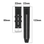 xDfind Hybrid Nylon Braid Silicone Watch Band, For Huawei Watch Fit4 / Fit3 / Fit4 Pro 20mm, For Huawei Watch D2 22mm