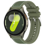 xDfind Hybrid Nylon Braid Silicone Watch Band, For Samsung Galaxy Watch Ultra/Ultra 2025 22mm, For Samsung Galaxy Watch 7 / 6 / 5 / FE 20mm