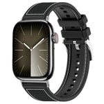 xDfind Hybrid Nylon Braid Silicone Watch Band, For Apple Watch 42 / 44 / 45 / 46 / 49mm 22mm, For Apple Watch 38 / 40 / 41 / S10 42mm 20mm