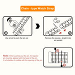 xDfind One-bead Bamboo Solid Stainless Steel Watch Band, For Apple Watch 42 / 44 / 45 / 46 / 49mm 22mm, For Apple Watch 38 / 40 / 41 / S10 42mm 20mm
