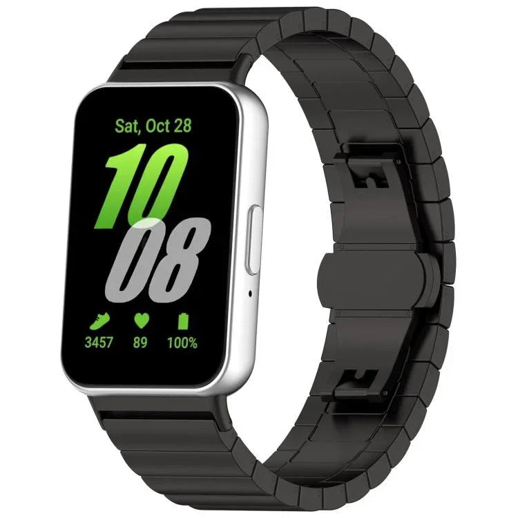 xDfind One-bead Bamboo Solid Stainless Steel Watch Band, For Samsung Galaxy Watch8 / Wacth8 Classic 22mm, For Samsung Galaxy Watch 7 / 6 / 5 / FE 20mm, For Samsung Galaxy Fit3 SM-R390 18mm