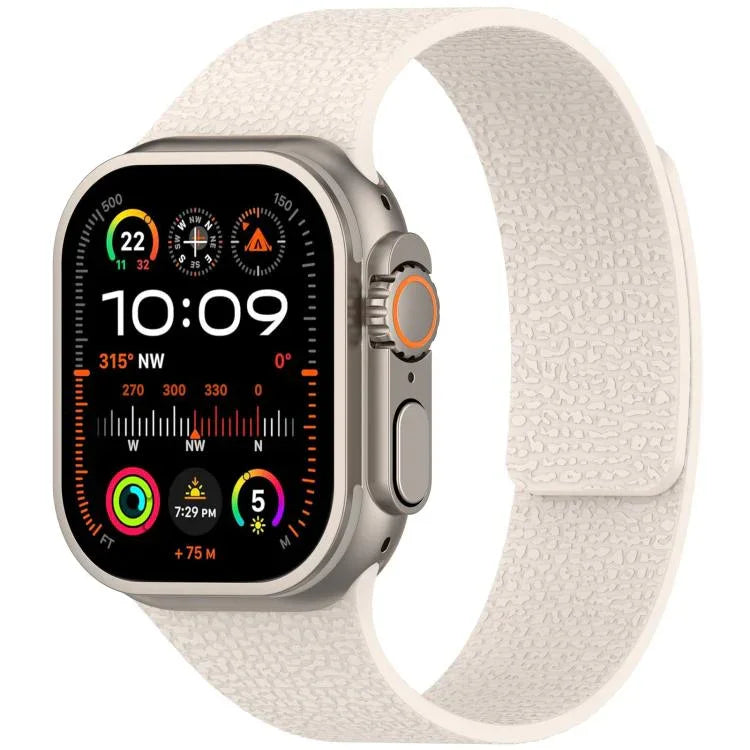 xDfind Litchi Texture Magnetic Silicone Watch Band, For Apple Watch 42 / 44 / 45 / 46 / 49mm, For Apple Watch 38 / 40 / 41 / S10 42mm