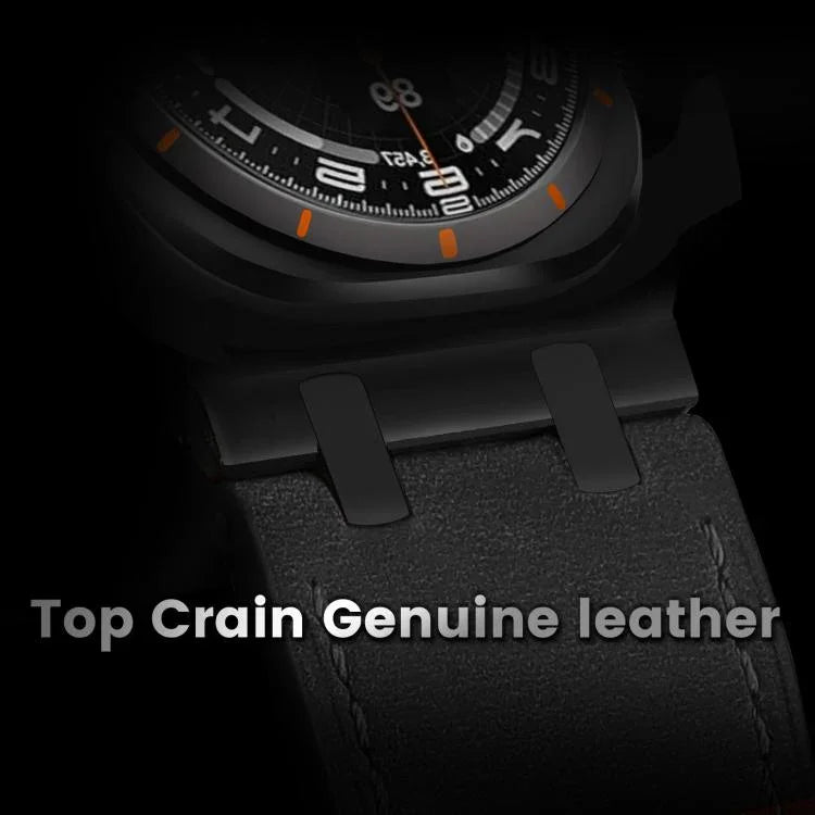 Crazy Horse Leather Watch Band, For Samsung Galaxy Watch8 / Watch8 Classic