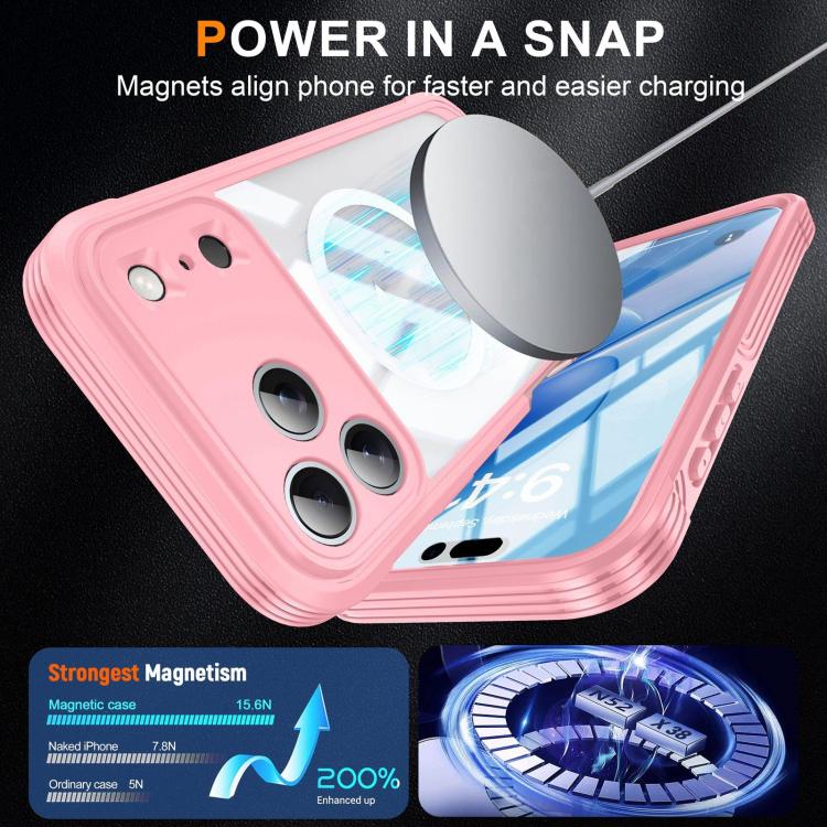 Life Waterproof MagSafe Magnetic Rugged Phone Case, For iPhone 18 Pro, For iPhone 18 Pro Max, For iPhone 17 Pro Max, For iPhone 17 Pro