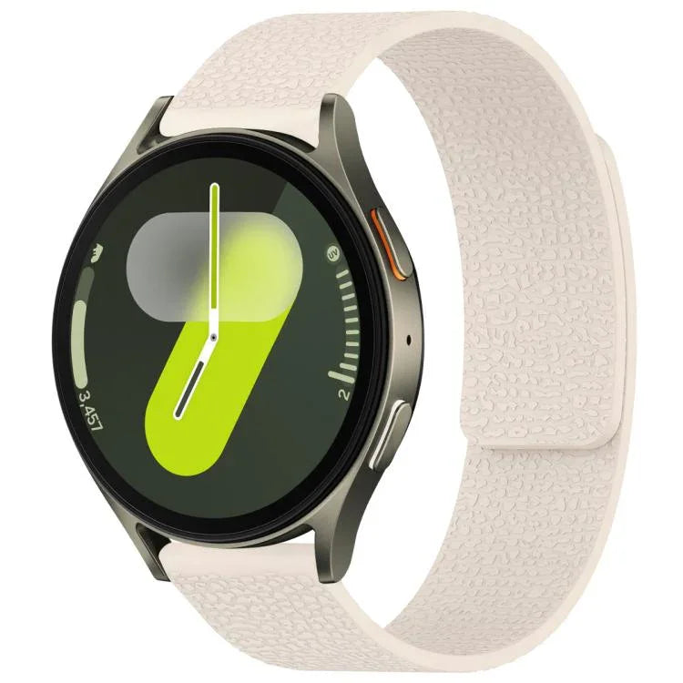 xDfind Litchi Texture Magnetic Silicone Watch Band, For Samsung Galaxy Watch Ultra/Ultra 2025, For Samsung Galaxy Watch8 / 8 Classic, For Samsung Galaxy Watch 7 / 6 / 5 / FE, For Samsung Galaxy Fit3 SM-R390