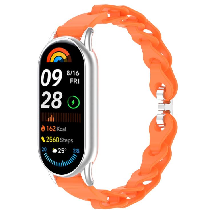 xDfind Hollow Bracelet Silicone Watch Band, For Xiaomi Smart Band 10 / 9 / 8