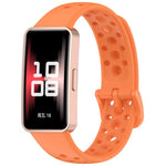 xDfind Hole Style Breathable Silicone Watch Band, For Huawei Band 10 / 9 / 8