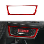 Carbon Fiber Car Air Conditioner Switch Panel B Decorative Sticker for SEAT Ibiza 2009-2014, Left and Right Driver, Air Conditioner Switch Panel B