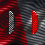 Carbon Fiber Car Passenger Seat Storage Box Handle Decorative Sticker for SEAT Leon 2005-2012, Left and Right Driver, Passenger Seat Storage Box Handle