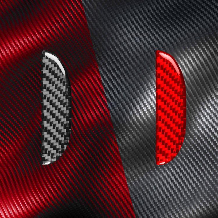 Carbon Fiber Car Passenger Seat Storage Box Handle Decorative Sticker for SEAT Leon 2005-2012, Left and Right Driver, Passenger Seat Storage Box Handle