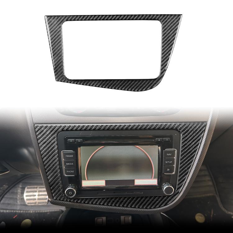 Carbon Fiber Car Center Console Panel Decorative Sticker for SEAT Leon 2005-2012, Center Console Panel, Left Driver, Center Console Panel, Right Driver