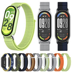 xDfind Metal Connector Nylon Braided Loop Watch Band, For Xiaomi Smart Band 10 / 9 / 8 / NFC