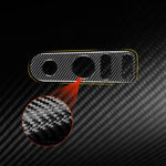 Carbon Fiber Car Rear Mirror Adjustment Panel B Decorative Sticker for SEAT Leon 2005-2012, Left and Right Driver, Rear Mirror Adjustment Panel B