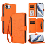 Butterfly Love Flower Multi-card Zipper Wallet Leather Phone Case, For iPhone 17e / 16e, For iPhone 17 Pro Max, For iPhone 17 Pro, For iPhone 17, For iPhone Air, For iPhone 16 Pro Max