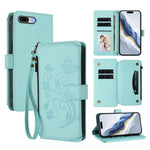Butterfly Love Flower Multi-card Zipper Wallet Leather Phone Case, For iPhone 7 Plus / 8 Plus