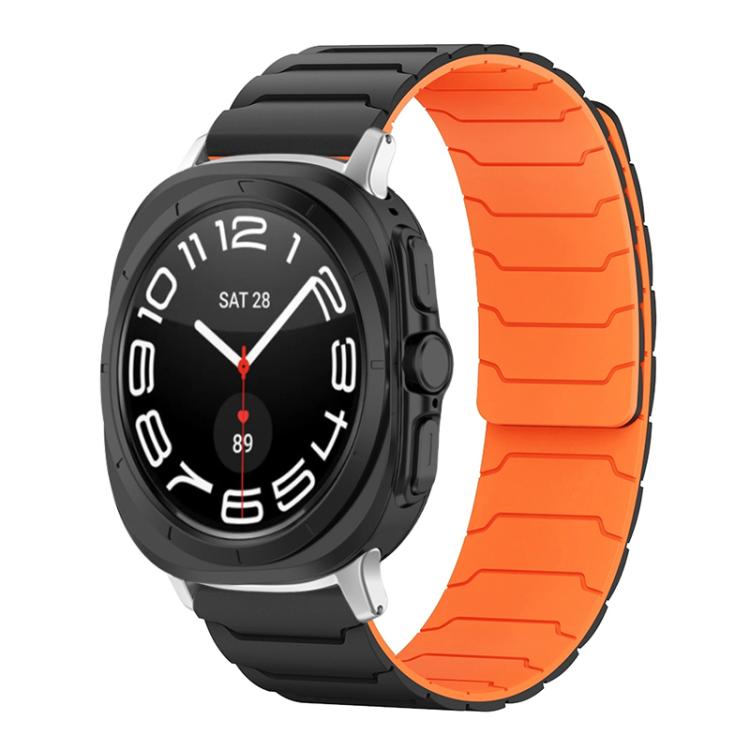 xDfind Magnetic Silicone Watch Band, For Samsung Galaxy Watch Ultra / Ultra 2025, For Samsung Galaxy Watch8 / 8 Classic, For Samsung Galaxy Watch 7 / 6 / 5 / FE