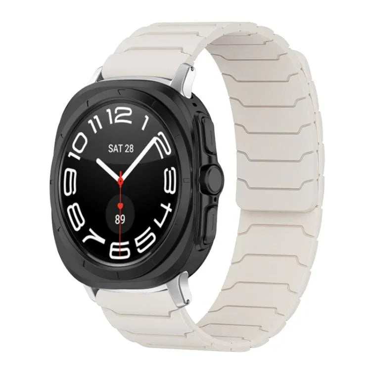 xDfind Magnetic Silicone Watch Band, For Samsung Galaxy Watch Ultra / Ultra 2025, For Samsung Galaxy Watch8 / 8 Classic, For Samsung Galaxy Watch 7 / 6 / 5 / FE