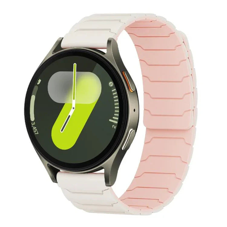xDfind Magnetic Silicone Watch Band, For Samsung Galaxy Watch Ultra / Ultra 2025, For Samsung Galaxy Watch8 / 8 Classic, For Samsung Galaxy Watch 7 / 6 / 5 / FE