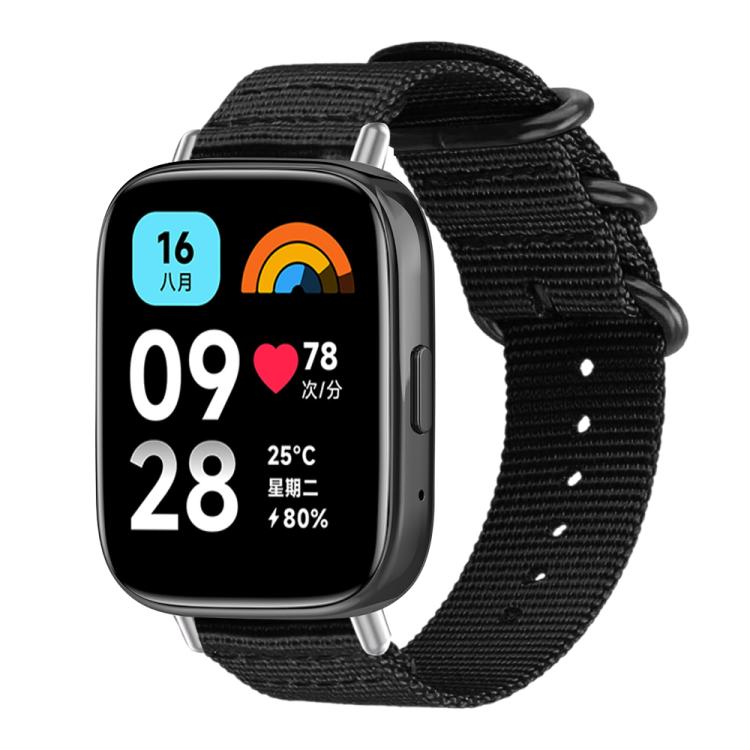 xDfind Ring Buckle Nylon Canvas Watch Band, For Xiaomi Band 10 Pro/9 Pro/Redmi Watch 6/5/4, For Redmi Watch 3 Active / Watch 3 Lite, For Redmi Watch 3