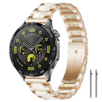 xDfind Three Beads Metal Resin Watch Band, 14mm, 18mm, 20mm, 22mm