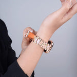 xDfind Three Beads Metal Resin Watch Band, 14mm, 18mm, 20mm, 22mm