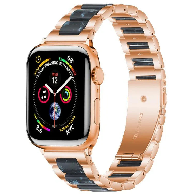 xDfind Three Beads Metal Resin Watch Band, For Apple Watch 42 / 44 / 45 / 46 / 49mm, For Apple Watch 38 / 40 / 41 / S10 42mm
