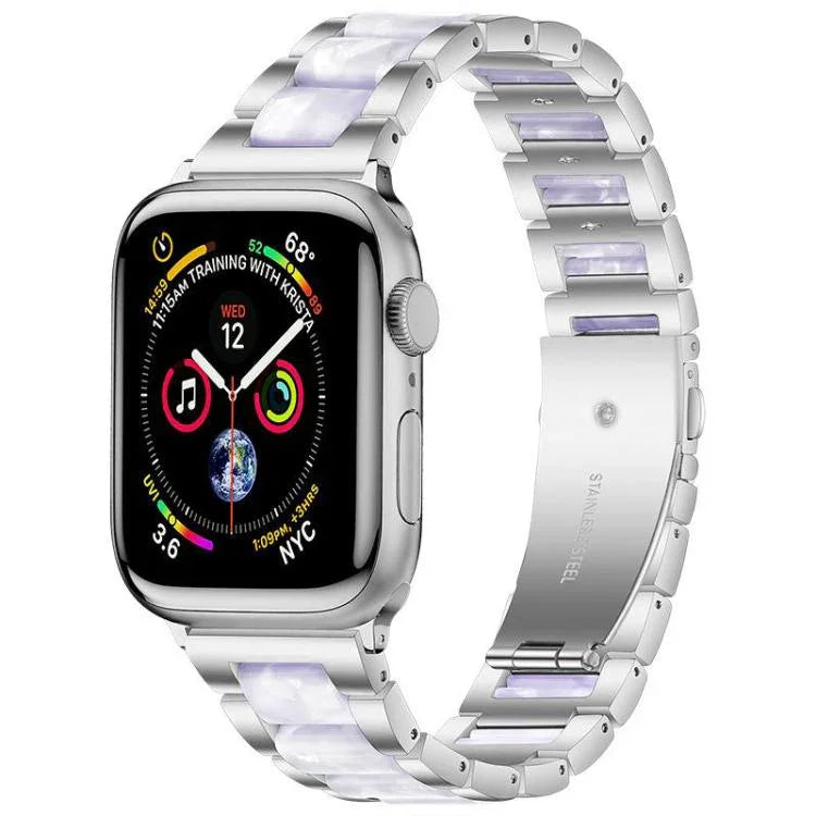 xDfind Three Beads Metal Resin Watch Band, For Apple Watch 42 / 44 / 45 / 46 / 49mm, For Apple Watch 38 / 40 / 41 / S10 42mm