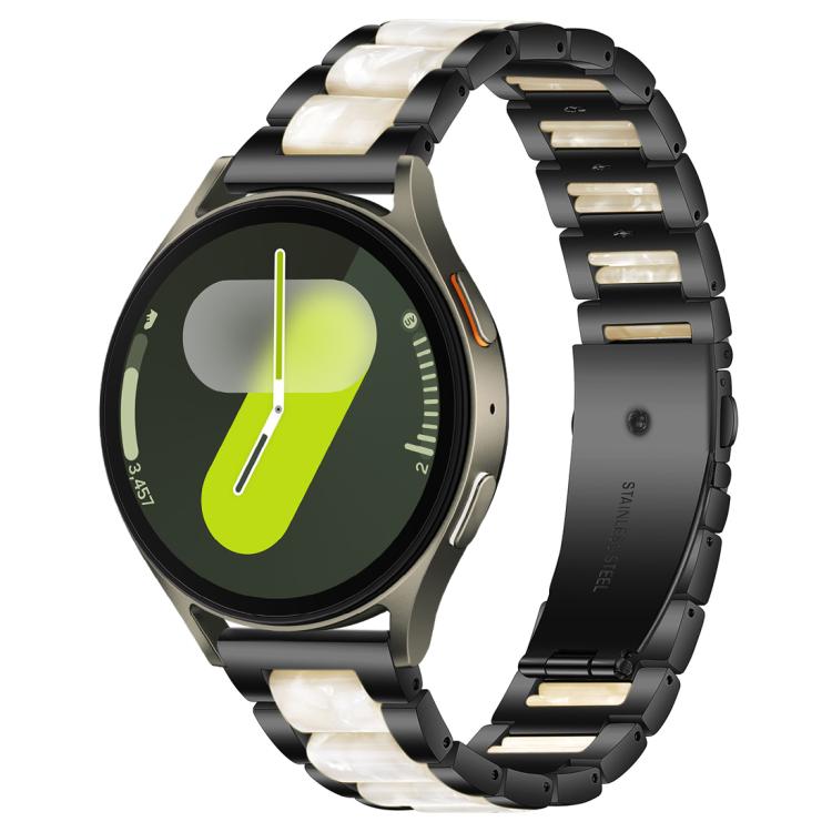 xDfind Three Beads Metal Resin Watch Band, For Samsung Galaxy Watch Ultra/Ultra 2025, For Samsung Galaxy Watch8 / 8 Classic, For Samsung Galaxy Watch 7 / 6 / 5 / FE