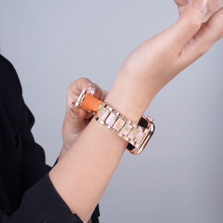 xDfind Three Beads Metal Resin Watch Band, For Samsung Galaxy Watch Ultra/Ultra 2025, For Samsung Galaxy Watch8 / 8 Classic, For Samsung Galaxy Watch 7 / 6 / 5 / FE