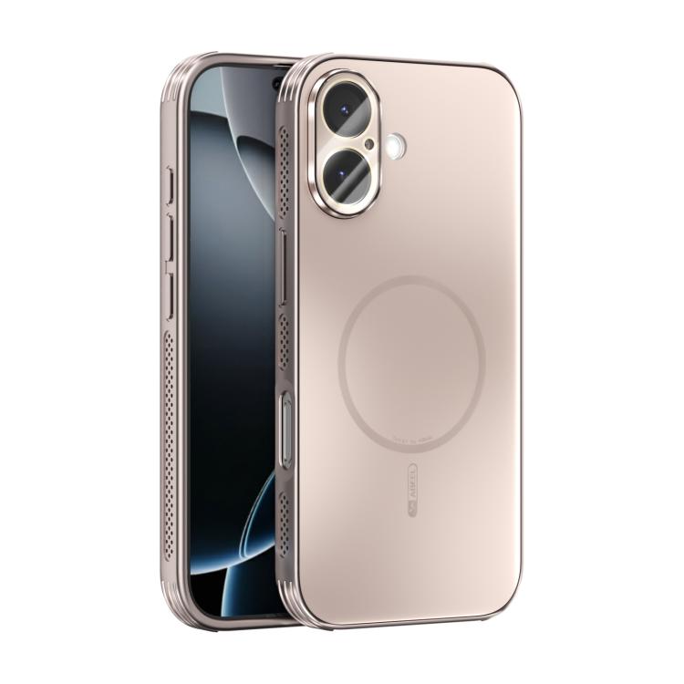 ABEEL Heat Dissipation Frosted MagSafe Phone Case with Lens Film, For iPhone 17e / 16e, For iPhone 17 Pro Max, For iPhone 17 Pro, For iPhone 17, For iPhone Air, For iPhone 16 Pro Max, For iPhone 16 Pro, For iPhone 16 Plus